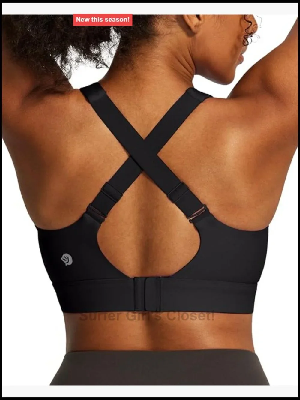 Wire-Free 3D Molded Cup High Support Sports Bra Adjustable Criss Cross Back
